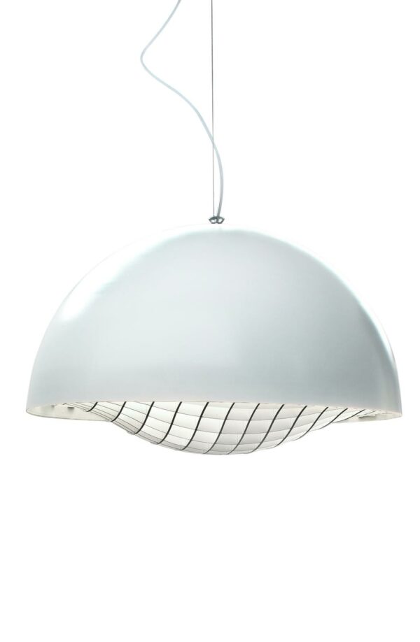 Grid lampe suspendue blanche